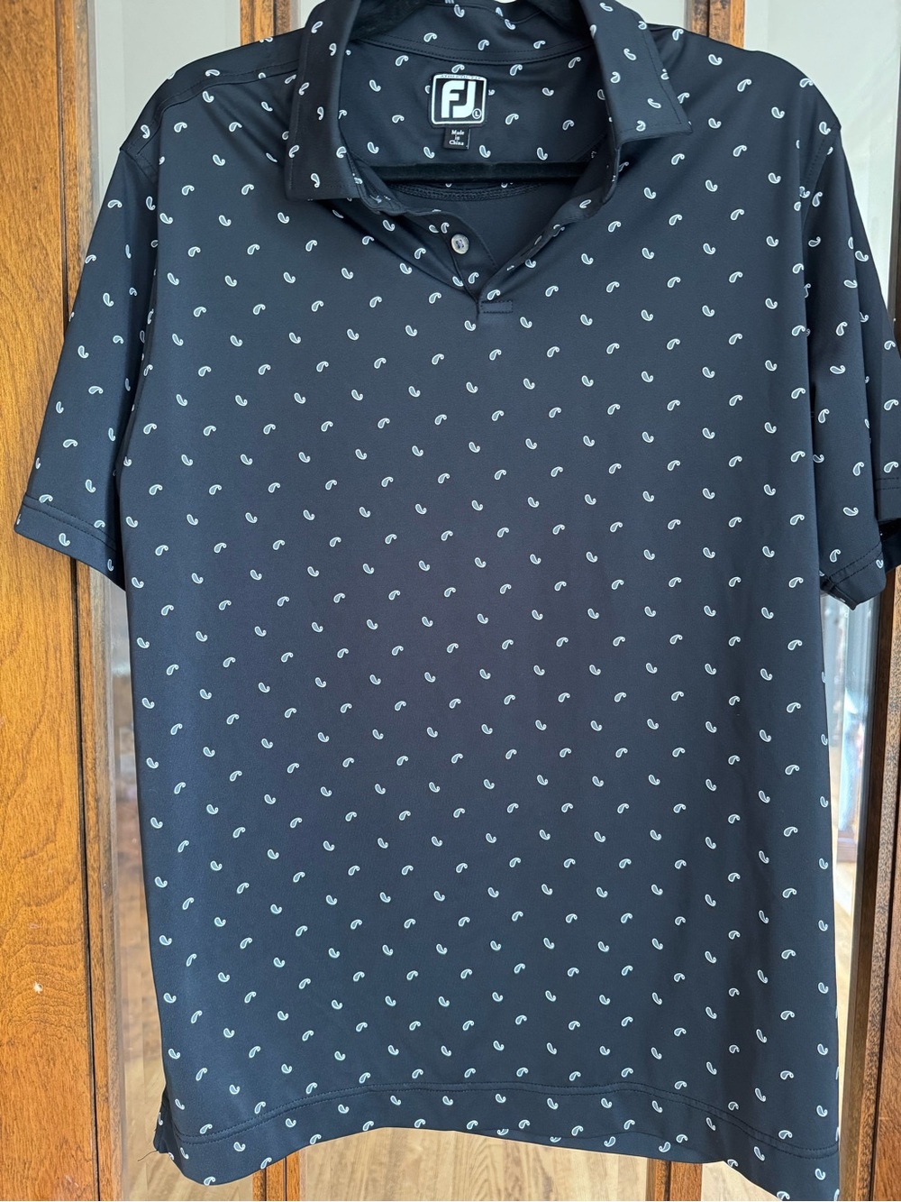 FootJoy FJ Men’s Black Golf Polo | Large